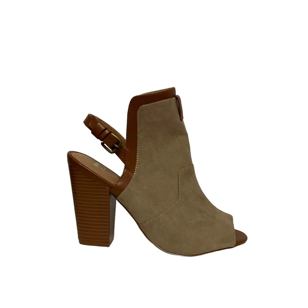 Joe's Jeans Cersee Spring Casual Holiday‎ Chic Open Toe Ankle Strap Bootie Brown